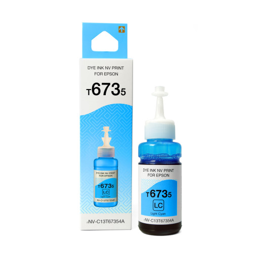 Чернила T6735 (NV-C13T67354A) для аппаратов Epson (70 ml) Light Cyan совместимые