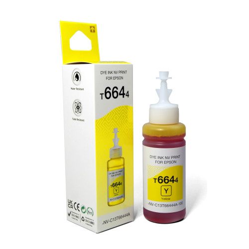 Чернила T6644 (NV-C13T66444A) для аппаратов Epson (70 ml) Yellow совместимые