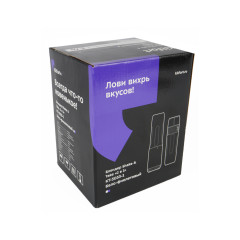 Стационарный блендер Kitfort Shake & Take KT-3033-1 "2 в 1" бело-фиолетовый