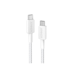 Интерфейсный кабель Anker 322 USB-C to USB-C Cable 1М (A81F5G21) Белый