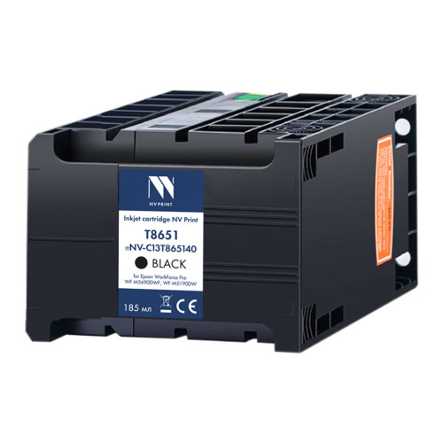 Струйный картридж NV Print T8651 (NV-C13T865140) Black для Epson WorkForce Pro WF-M5690DWF, WF-M5190DW (10 000 стр) совместимый