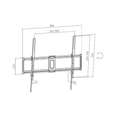 Кронштейн XG WA-43100T для ТВ и мониторов 43"-100"