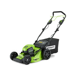 Газонокосилка аккумуляторная Greenworks 2502907UBB 60V 46 см самоходная бесщеточная c 1хАКБ 4Ач и ЗУ