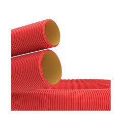 Двустенная труба ПНД DKC 121911 гибкая для кабельной канализации д.110мм с протяжкой