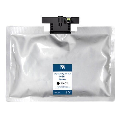 Струйный картридж NV Print T9661 Black для Epson WorkForce Pro WF-M5299DW, WF-M5799DWF (40 000 стр) совместимый код NV-C13T966140