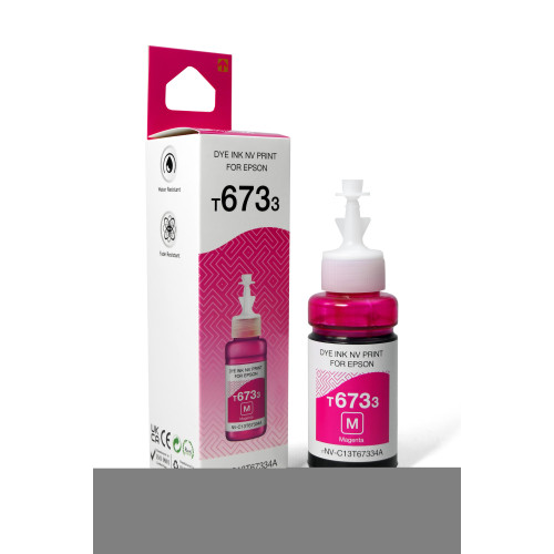 Чернила T6733 (NV-C13T67334A) для аппаратов Epson (70 ml) Magenta совместимые
