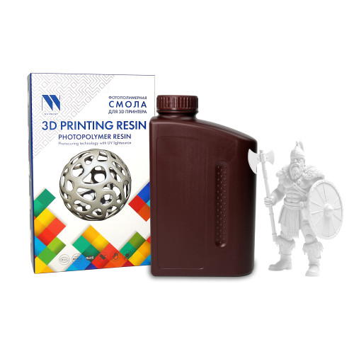 Фотополимерная смола NV PRINT Standard Resin Clear для 3D печати 1 кг (бут) код NV-3D-STD-RESIN-CLR