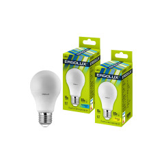 Эл. лампа светодиодная Ergolux LED-A60-10W-E27-4K, Холодный