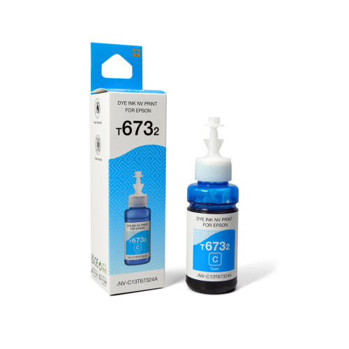 Чернила T6732 (NV-C13T67324A) для аппаратов Epson (70 ml) Cyan совместимые