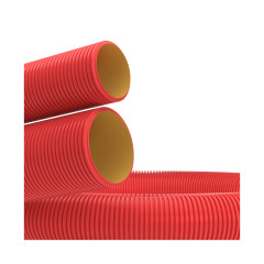 Двустенная труба ПНД DKC 121963 гибкая для кабельной канализации д.63мм с протяжкой