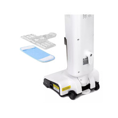 Проводной вертикальный паровой пылесос Kitfort КТ-5157-2 "2 в 1" бело-оранжевый