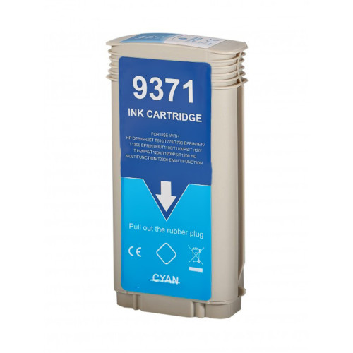 Струйный картридж NV Print 72 (NV-C9371A) Cyan для HP DesignJet T610, T770, T790, T1100, T1120, T1200 (130 мл) совместимый