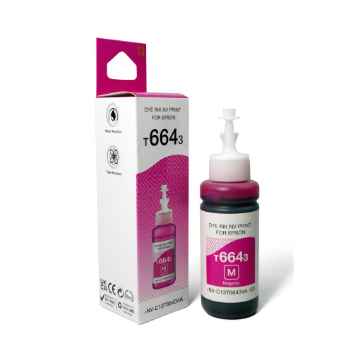 Чернила T6643 (NV-C13T66434A) для аппаратов Epson (70 ml) Magenta совместимые